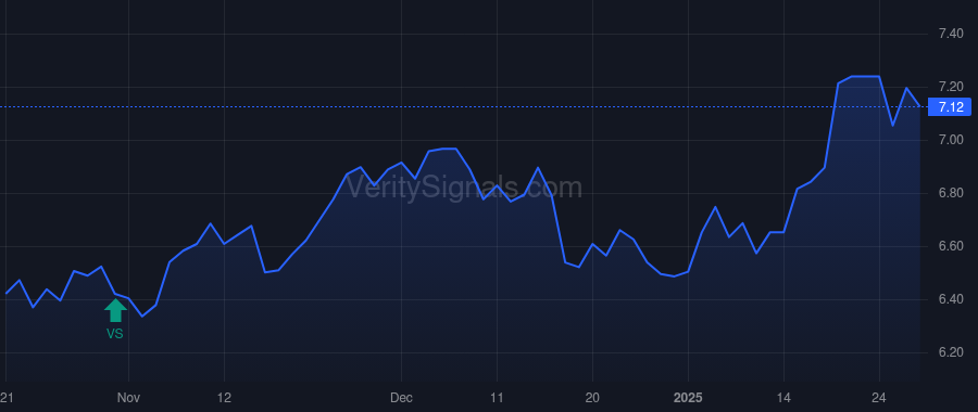 BIGZ price after insider trade by Saba Capital Management, L.P.