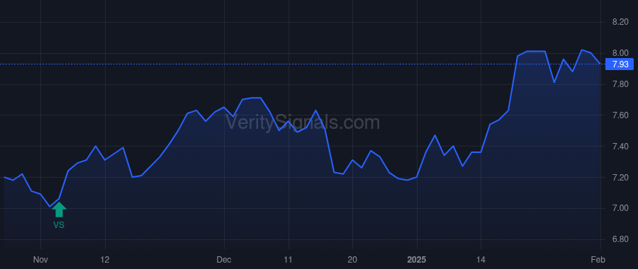 BIGZ price after insider trade by Saba Capital Management, L.P.