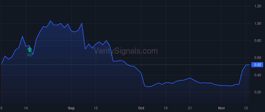 HOVR price after insider trade by Robinson Eric Brandon