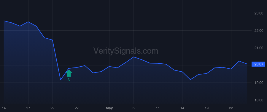 NBBK price after insider trade by Pascucci Hope