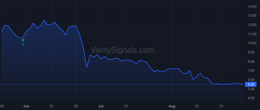TERN price after insider trade by Sundaram Senthil Vel